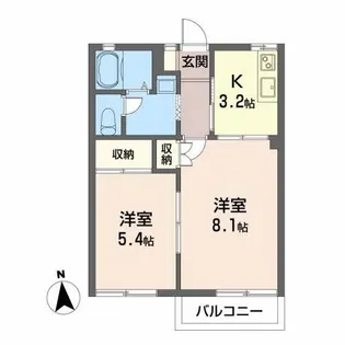 ネービーK【1階】の間取り