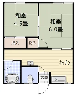 コーポ大宮【2階】の間取り