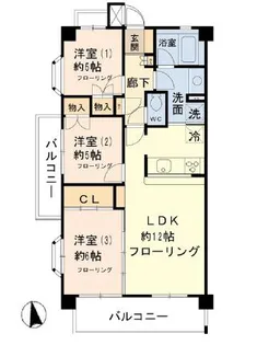 フローレル北烏山【2階】の間取り