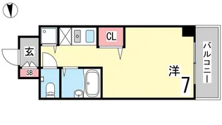 アージュリベルテ本山【6階】の間取り