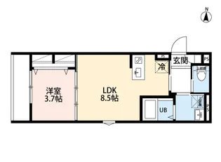 robot home 前原II【3階】の間取り
