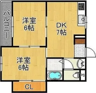 ラパンジール住吉大社【9階】の間取り