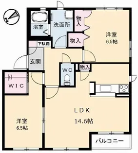 シャーメゾンプランタン【2階】の間取り