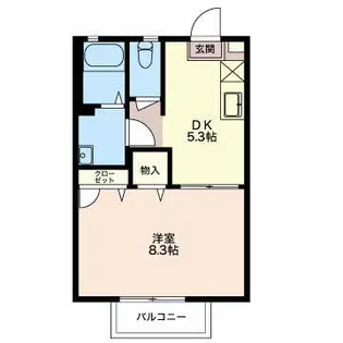 ディアスヒロ A【1階】の間取り
