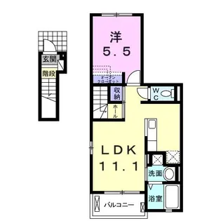サニーガーデン【2階】の間取り