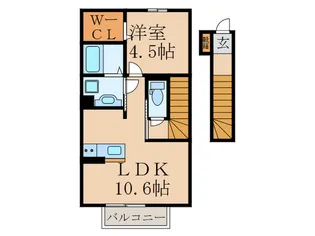 アンレーヴ【2階】の間取り