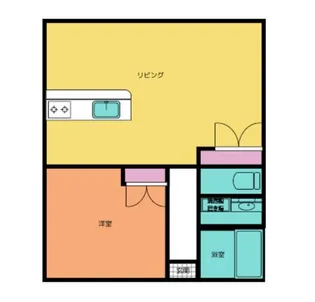 ハイタウンすみれ【1階】の間取り
