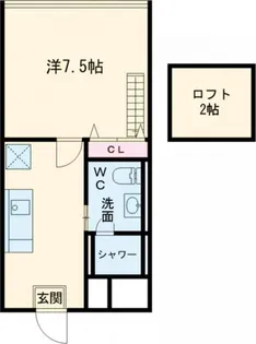 セゾンサツキ桑原【1階】の間取り