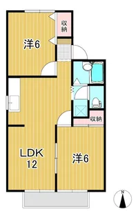ヴィラみかの原 B【1階】の間取り
