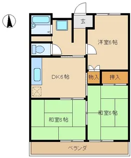 コーポアドバン【2階】の間取り