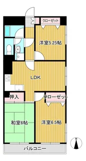 宮本ファミリーマンション【6階】の間取り