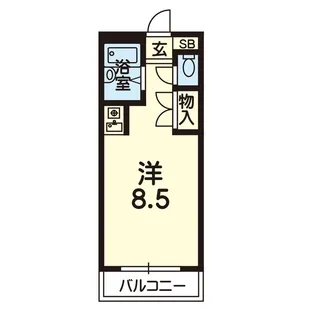 フォルム熊大前【2階】の間取り
