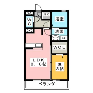 エクセレント アイランド【1階】の間取り