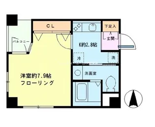 プルナス入谷【5階】の間取り
