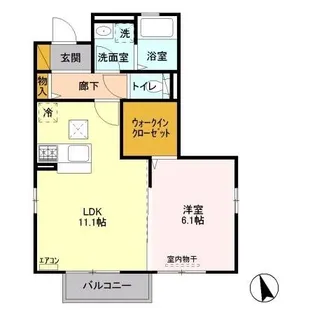 MT Wit B【1階】の間取り