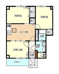 ル・グランヴェールII【1階】の間取り