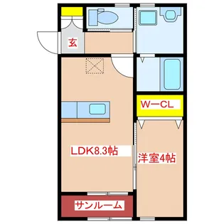 KREO【2階】の間取り