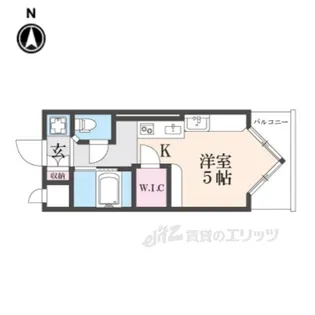 デ・リード御所北【3階】の間取り