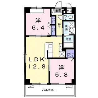 ウラナ 久遠(くおん)【3階】の間取り