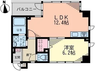 CloveR a85【5階】の間取り