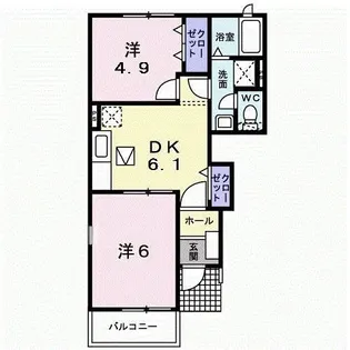 ビクトリア壱番館【1階】の間取り