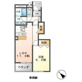 サンパレス【1階】の間取り
