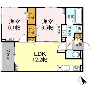 Asset-Court世田谷船橋【2階】の間取り