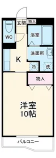 ステュディオ石ノ戸【1階】の間取り