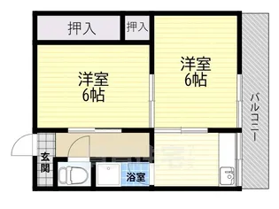 阪南ジャンボハイツ【1階】の間取り