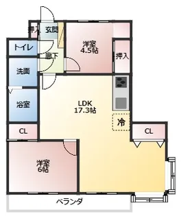 ダイタ北口マンション【3階】の間取り