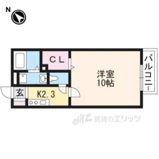 ウエストヴァレー2【1階】の間取り