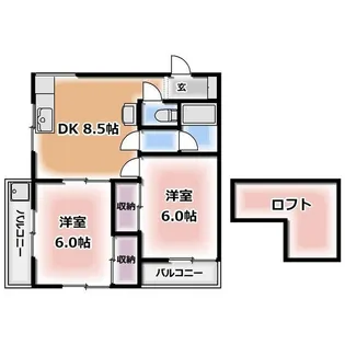 パークヒルキヨノ【2階】の間取り