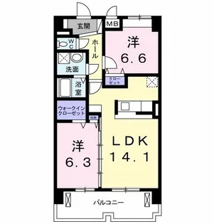 ウィステリア【2階】の間取り