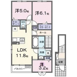 ネロノワール【2階】の間取り