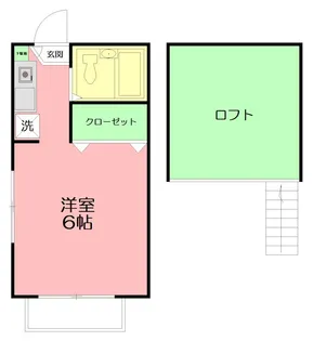 ルミエール下和泉【1階】の間取り