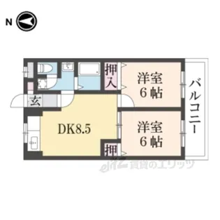 メゾンコンフォール【2階】の間取り
