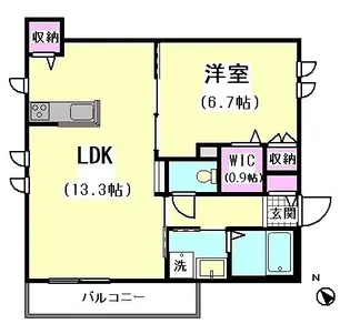 ヴァンベール大森I【2階】の間取り