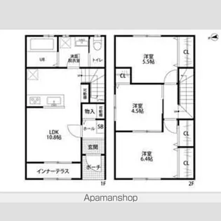 リーブルファイン黒野II【1階】の間取り