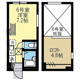 グランディオ横浜新子安【2階】の間取り