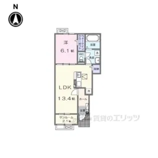 ソレイユ1【1階】の間取り