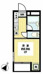 目黒壱番館【2階】の間取り