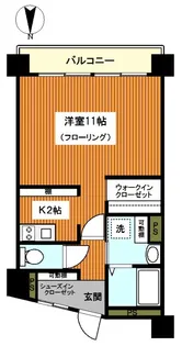 オオミチマンション【3階】の間取り