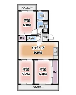 メゾン・ド・エソールII【4階】の間取り