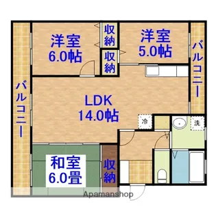 マルダイマンション【3階】の間取り