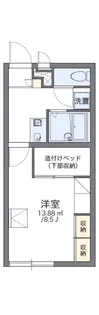 レオパレスR&J【2階】の間取り
