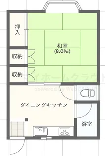 ラ・メゾンヴェルト【2階】の間取り