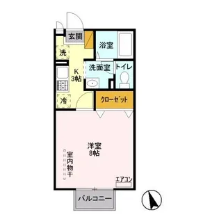 クレスト藤ヶ丘II B【2階】の間取り