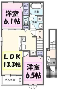 ベル クレール【2階】の間取り