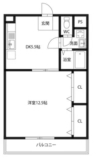 ルミナス原【4階】の間取り