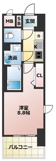 グランMコート新大阪【12階】の間取り